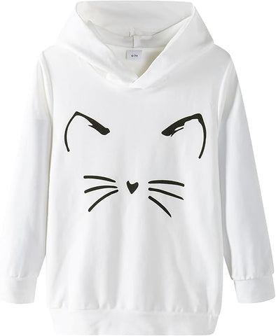 Girl's Cute Cat Ear Hoodies Long Sleeve