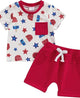 4th Of July Baby Boy Outfit Infant T Shirt Shorts 2pcs Set Toddler Fourth Of July Outfits Kids Summer Cute Clothes