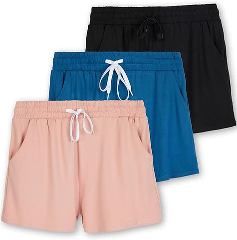 Girl's Lounge Soft Comfy Shorts with Drawstring