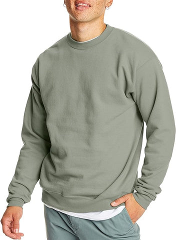 Hanes Men's Ecosmart Fleece Sweatshirt, Cotton-blend Pullover, Crewneck Sweatshirt